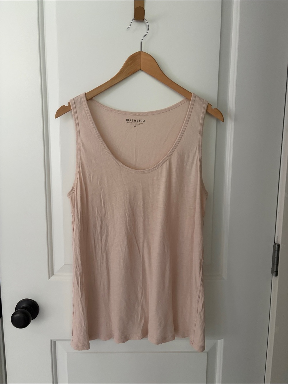 Athleta pink cotton tank